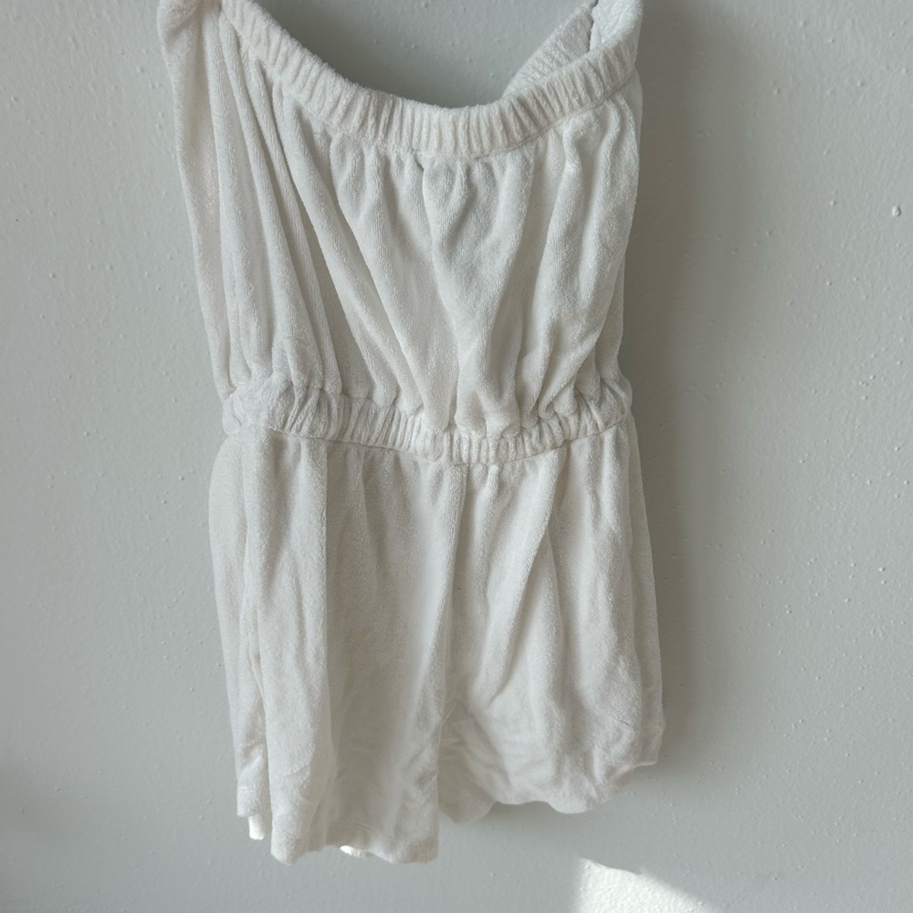 White Sleeveless Romper